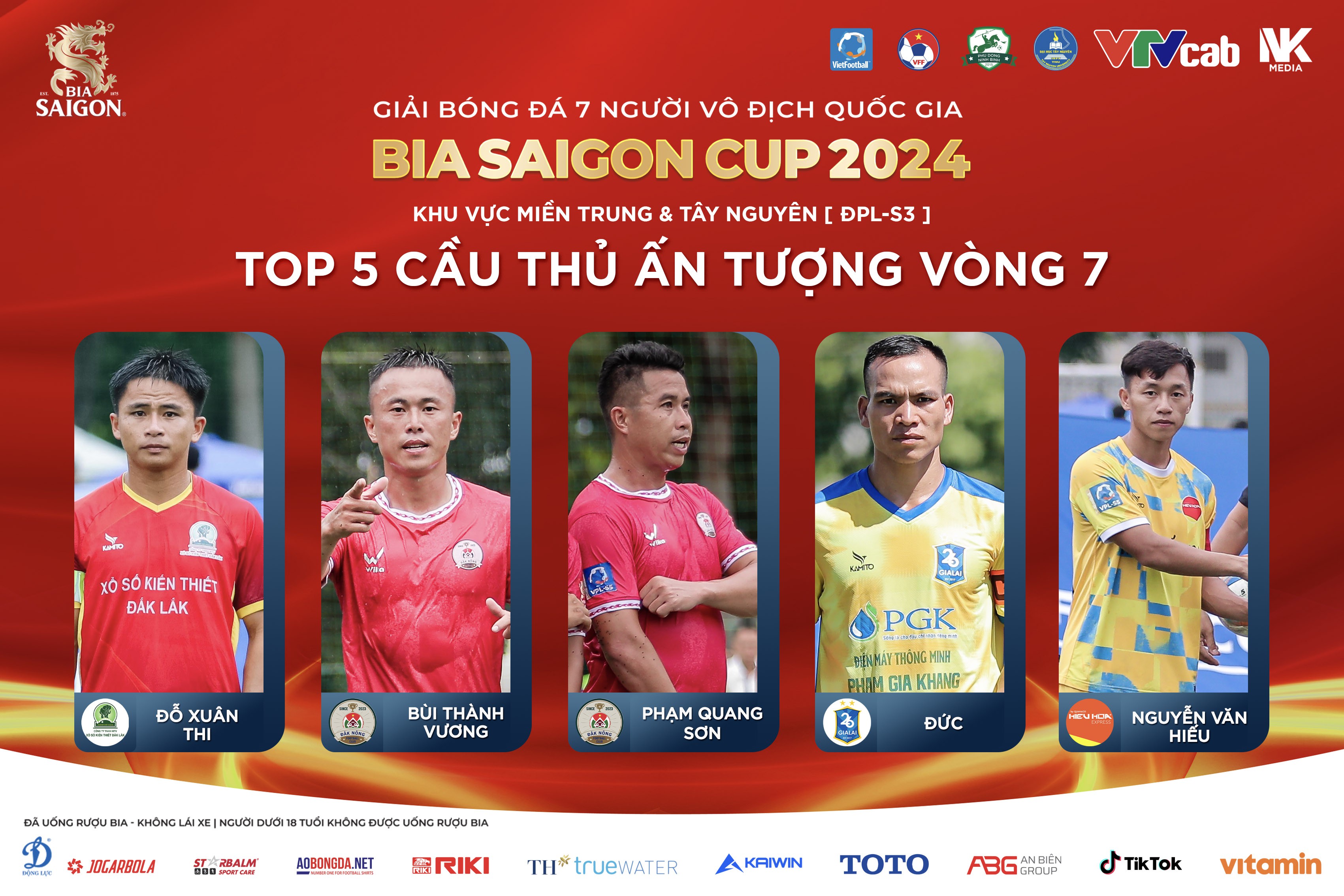 Bình chọn cầu thủ ấn tượng vòng 7 ĐPL-S3